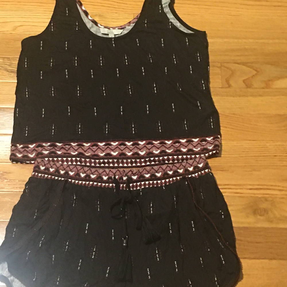 Never worn matching summer short and tank top set